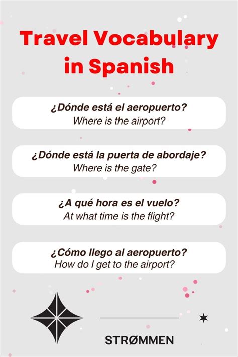travel in Spanish