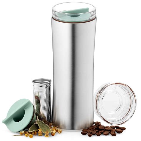 travel mug with tea infuser and bottle