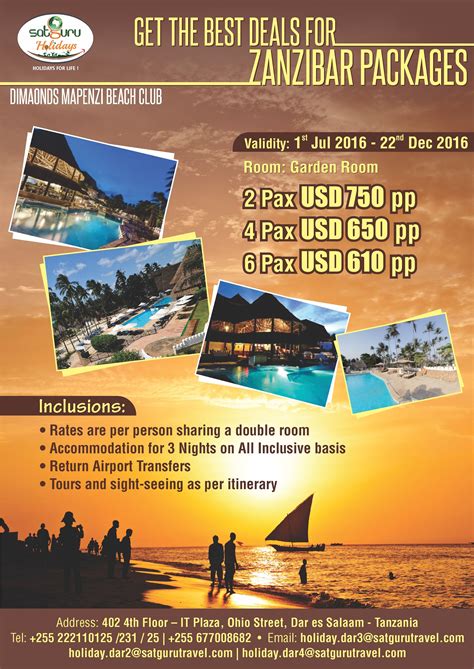 travel packages to zanzibar from south africa