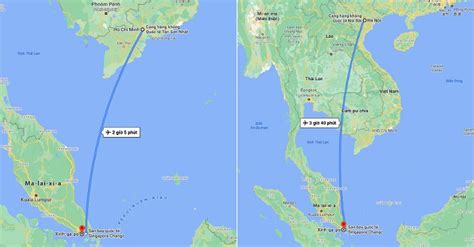 travel time from singapore to vietnam