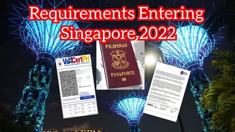 travel to singapore requirements from uk