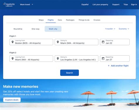 travelocity flights vs booking.com flights