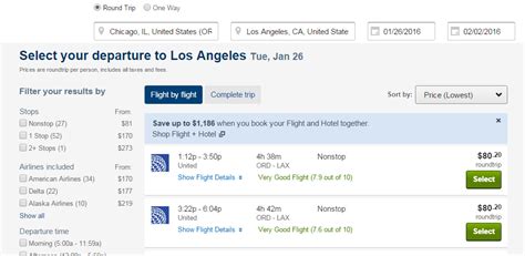 travelocity.com flights to los angeles