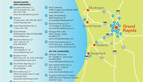 Traverse City Brewery Map Tours Kayak Tours Mi Kayak