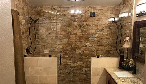 Travertine Tile Bathroom Shower 27 Best Walls Images Ideas
