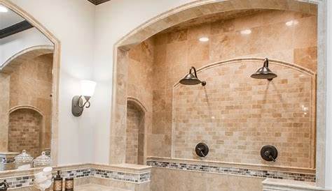 Travertine Tile Shower Ideas Bathroom Designs Designing Idea
