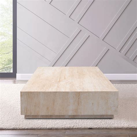 Travertine Coffee Table Rectangular