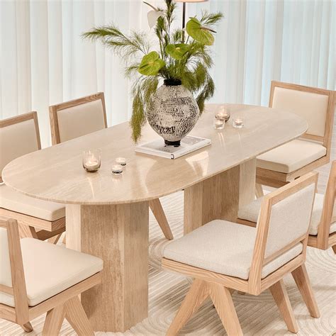 Travertine Dining Table New