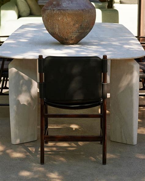 Travertine Garden Table
