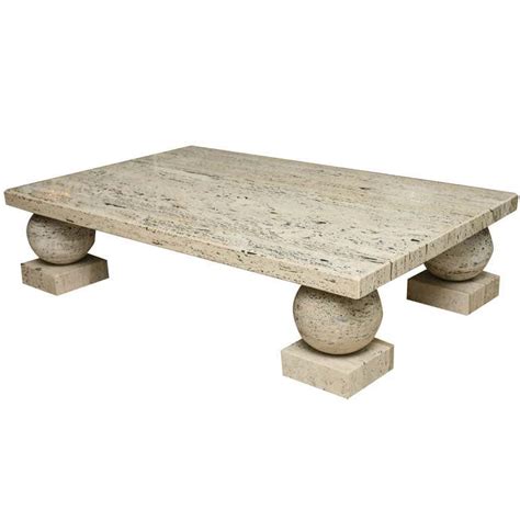 Travertine Marble Low Table