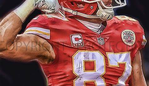 Travis Kelce 2017 Action Photo Print - Walmart.com - Walmart.com