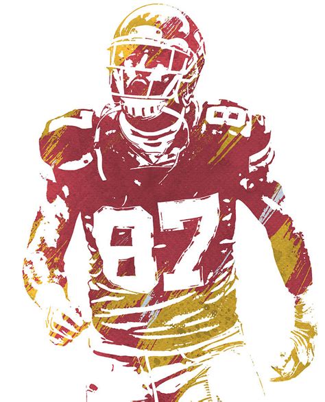 travis kelce clip art black and white