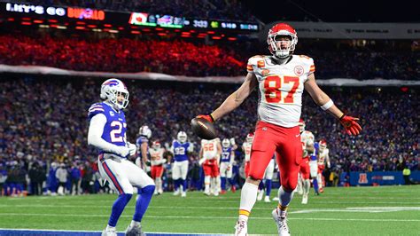 travis kelce score today