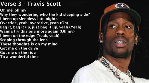 travis scott songs lyrics