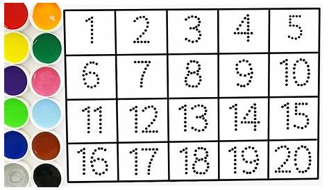 TRAZO DE NUMEROS DEL 1 AL 20 | MATERIAL EDUCATIVO PRIMARIA