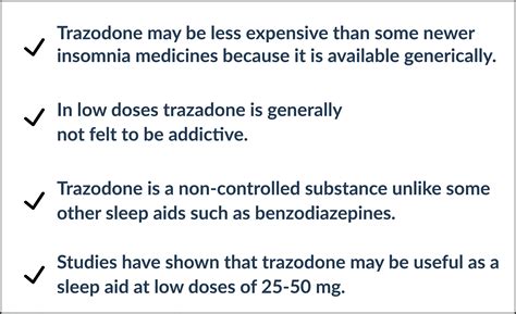 trazodone medication dose for insomnia