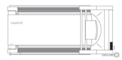 Treadmill Drawing Top View