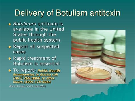 treatment for botulism poisoning