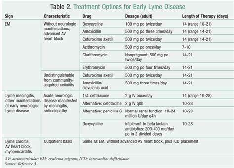 treatment plan for lyme meningitis