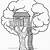 tree house coloring pages