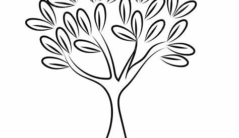 Tree Line Art Vector, Tree Logo, Tree Art, Tree PNG and Vector with