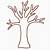 tree trunk and branches printable