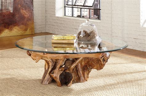 Tree Branch Glass Coffee Table