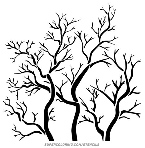 Tree Branch Stencil Free Printable
