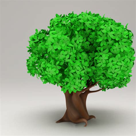 Tree Cartoon Model 3D
