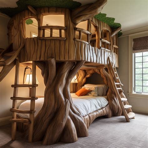 Tree House Bunk Bed Full