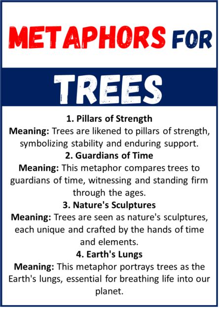 Tree Metaphor Examples