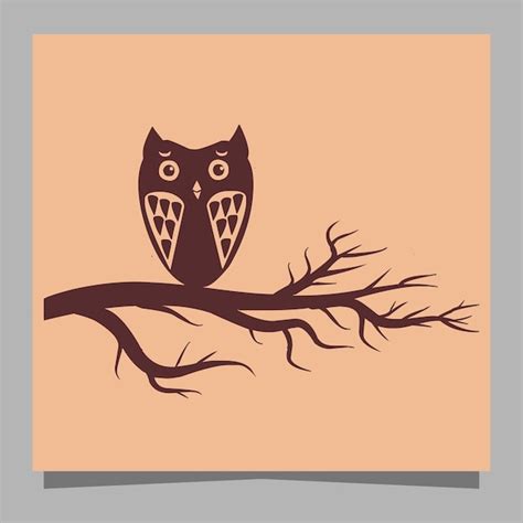 Tree Stencil With Owl Printable