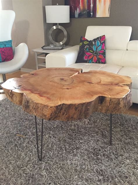 Tree Trunk Coffee Table Diy