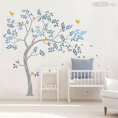 Tree Wall Stencils For Nursery