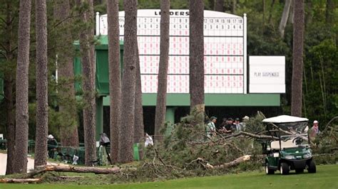 Trees Down On Masters Course