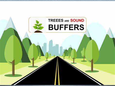 trees reducing noise pollution