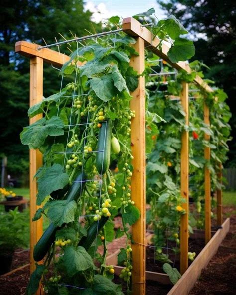 Trellis For Peas And Cucumbers