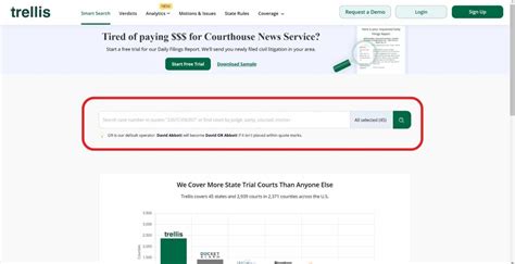 Trellis Law Case Search