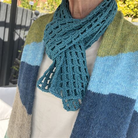 Trellis Scarf Knit Pattern