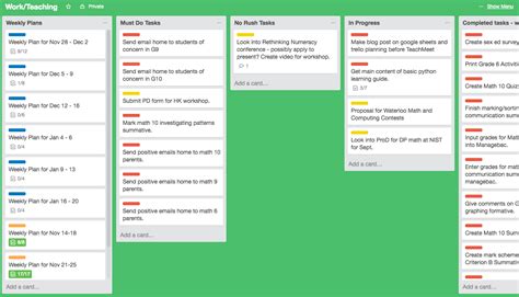 Organizing my Teaching with Google Sheets and Trello