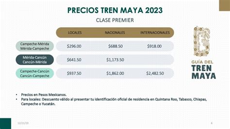 tren maya costo boleto