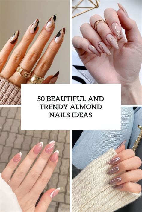 Trendy Almond Nails Basic