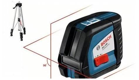 Trepied Laser Bosch Bs 150 GLL 380 P + BS Lignes Avec Trépied De