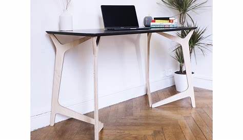 Treteaux Pour Bureau Conforama à Tréteaux Blanc Et Bois Highbury Couleur Blanc