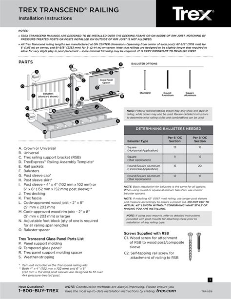 Trex Railing Installation Guide 2022