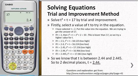 trial error method calculator