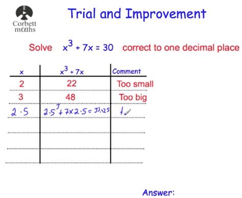 trial in math meaning