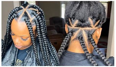 Triangle Part Jumbo Box Braids With Color Styles We Adore!