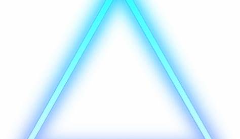Download Triangle Blue Glow Light Shape Cool Neon Png