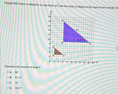 Triangle Abc Is Dilated With A Scale Factor Of 1/3